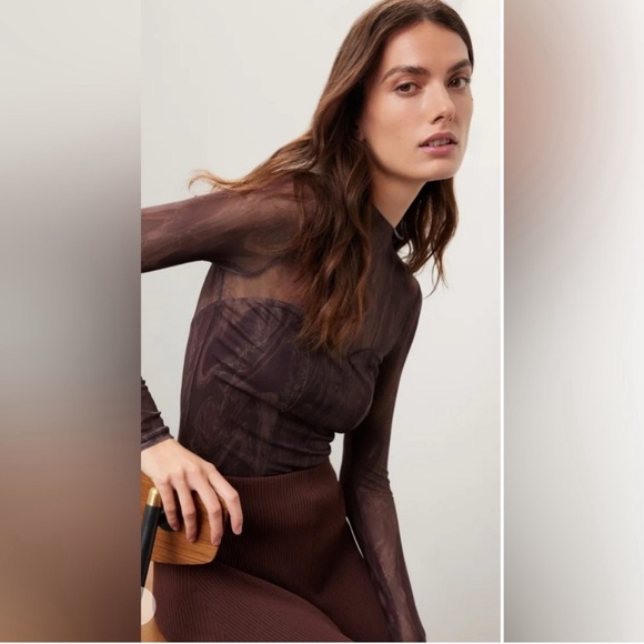 Louna Burnout sheer top - Picture 2 of 8